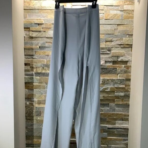 LEITH High Waist Side Slit Wide Leg Pants - Picture 5 of 8